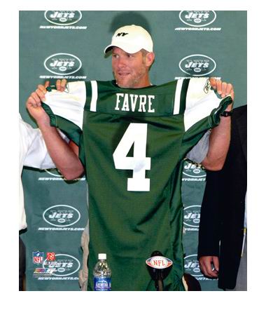 Hot sale:New York Jets #4 Brett Favre Jersey