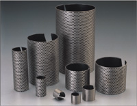 Stainless steel mesh shell laminated with compounded PTFE tape