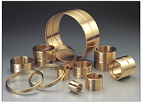 Solid bronze turned bearings