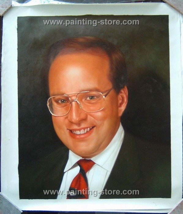 oil painting from photo-one person