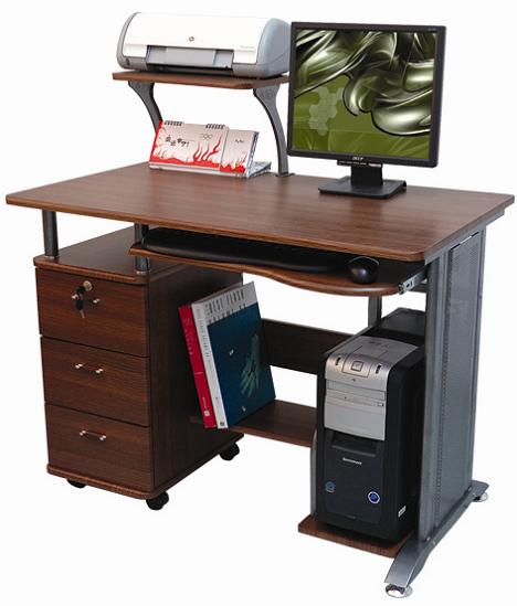 With file cabinet/computer desk HD-612