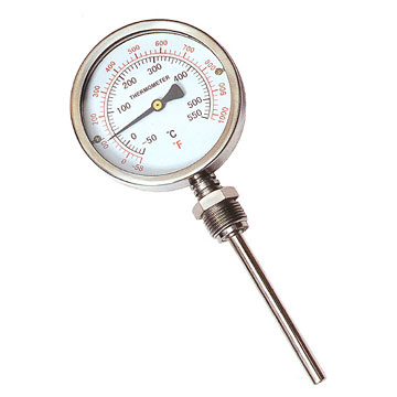 Industrial Bimetal Thermometers with bottom connecti