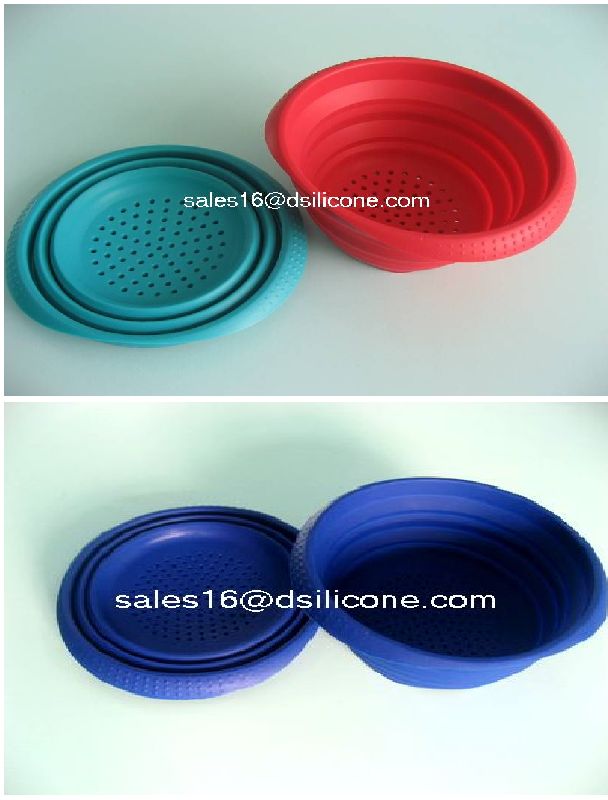 silicone collapsible colander