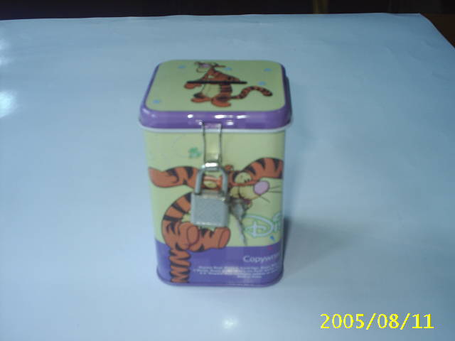 tin dibs can and coin bank