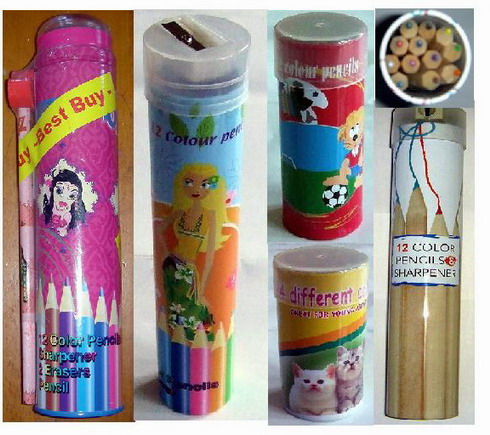 tin crayon case, pencil case, pencil box