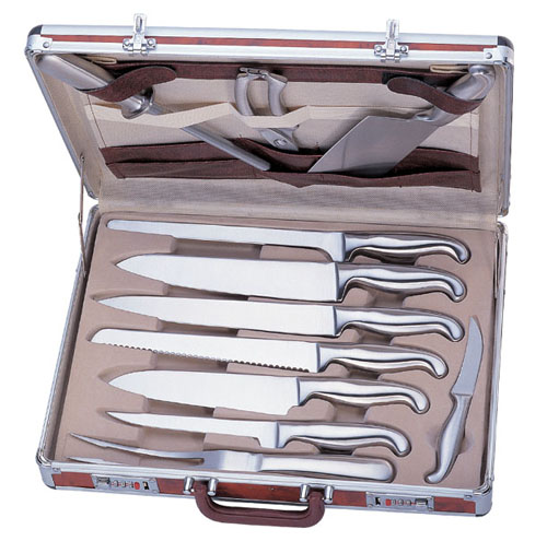 12PCS knife set with aluminium box