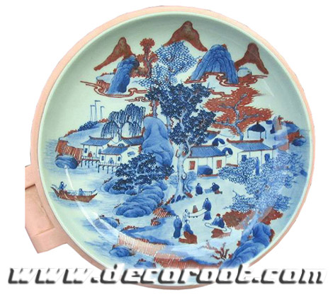 chinaware---blue and white archaize tray