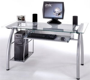 Computer table,glass computer table,computer workstation,computer furniture G004