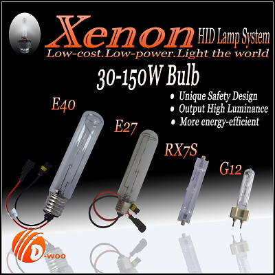 75W/150w/250w Xenon Lamp E27 High Luminance