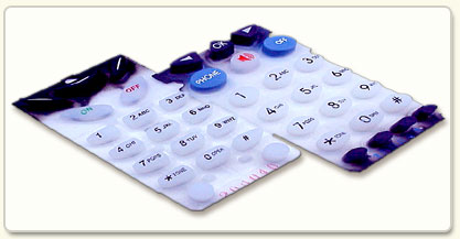 Silicone Keypad with Silk-screen Printing