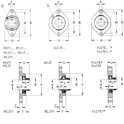 Oval flanged units, cast iron