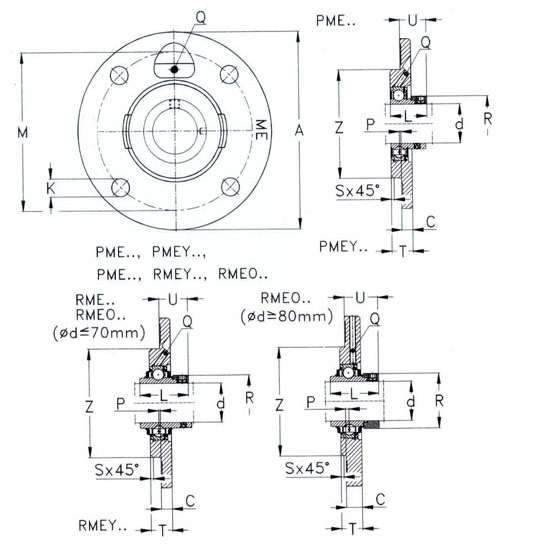 Round flanged units,cast iron