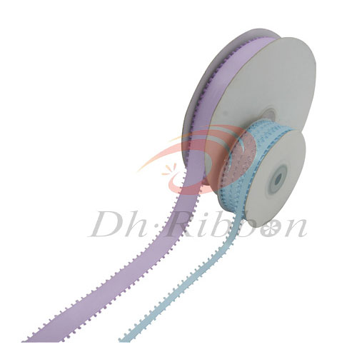 Feather Edge Double-Face Polyester Satin Ribbon 