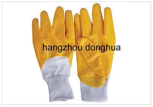 nitrile dipped gloves