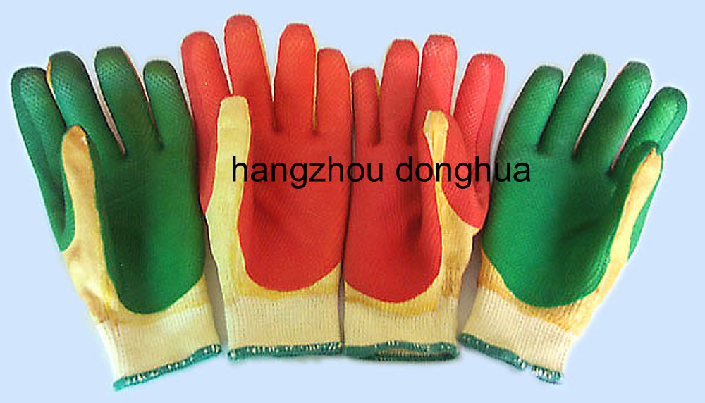 rubber coated gloves