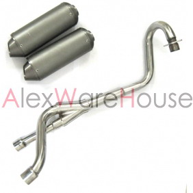 dirt bike exhaust,dirt bike twin exhaust system