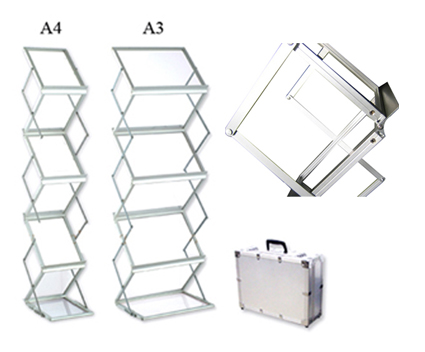 Aluminum literature stand 