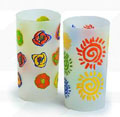 Plastic imprinted cups