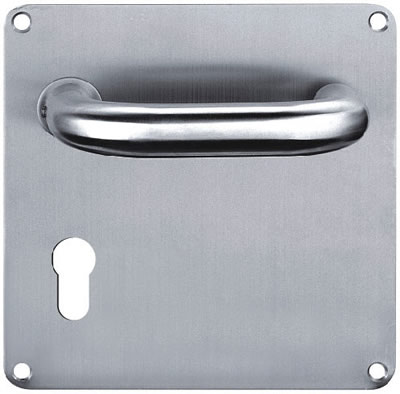 Stainless steel plate handle