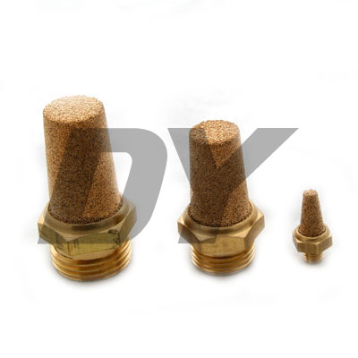 Pneumatic Exhaust Muffler, Brass Air Silencer