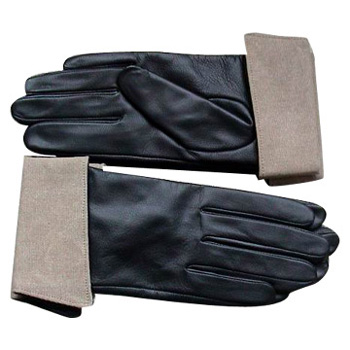 Classic leather gloves for men's