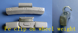 Fe clip on wheel weights