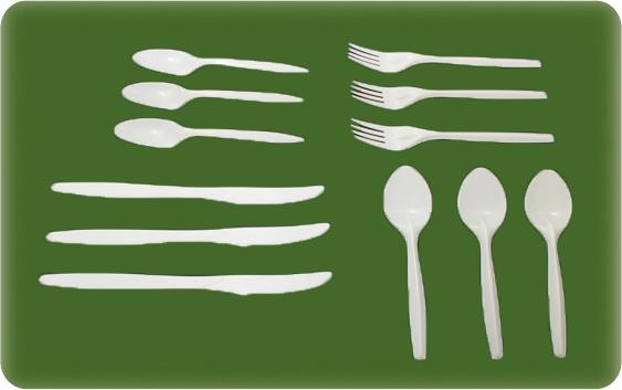 Disposable Biodegradable Corn Starch Flatware