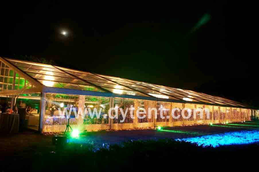 Party Tent with Transparent Wall