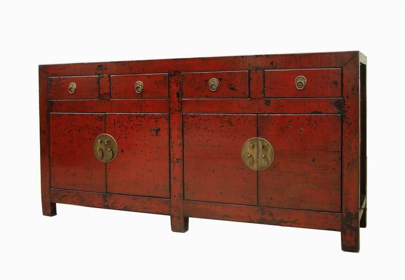 Chinese antique furniture -red sideboard