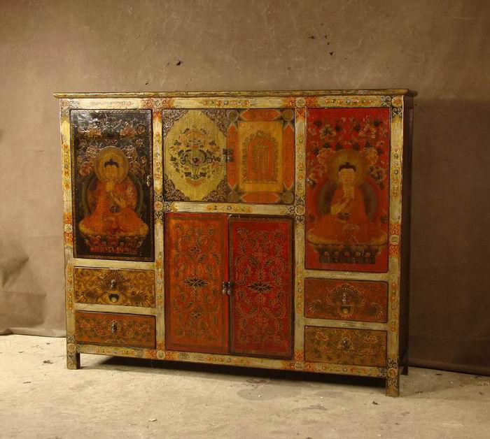 Eastcurio antique tibetan cabinet