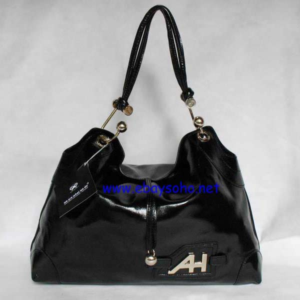 Leather Anya Black Bag Polished Leather 073143