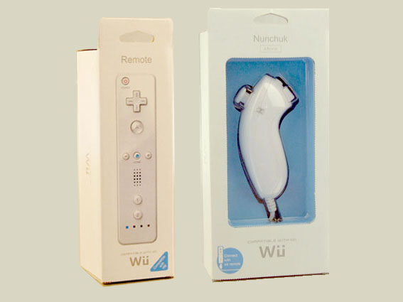 Nintendo wii remote controller wiimote/nunchuk & c