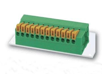 Spring PCB Terminal Block, 2.54mm Pitch 