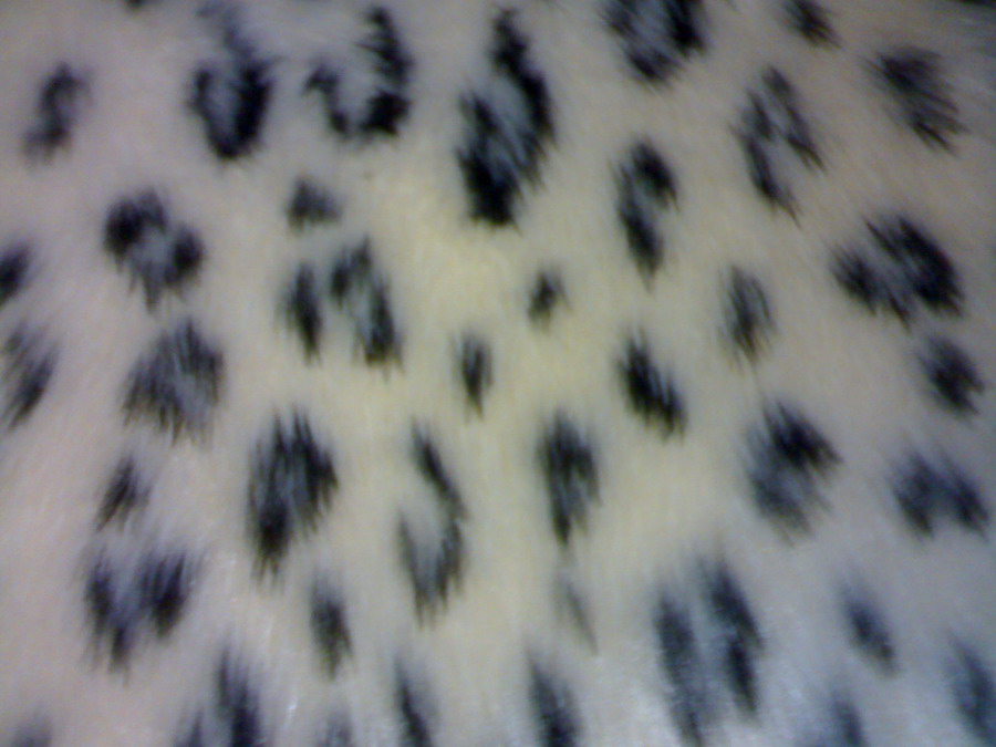 Leopard Jacquard Fake Fur Fabric