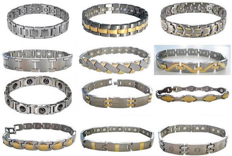 Titanium magnetic bracelet