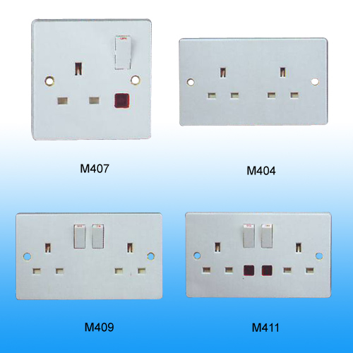 13A 2 Gang Switched Socket