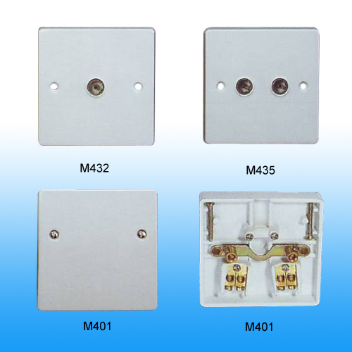 Isolated Coaxial Socket, Single Outlet