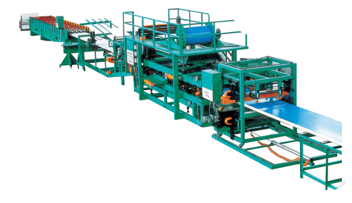 Sandwich panel roll forming machine 