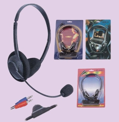 Headphone with microphone for PC