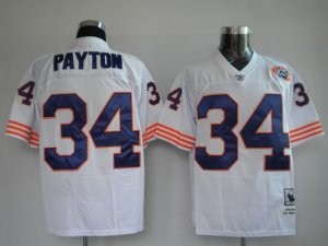 cheap Mitchell & Ness Chicago Bears #34 Walter Payton White Throwback