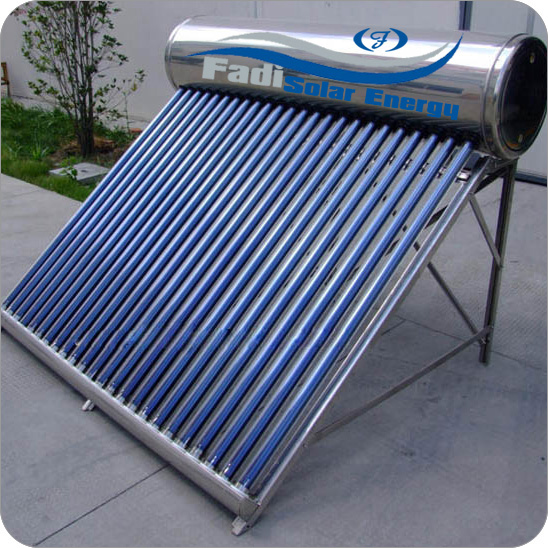 Unpressurized solar water heater