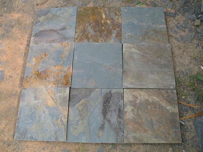 Slate flooring tile