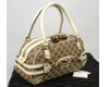 boston White monogram handbag 159899