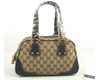 dark coffee monogram canvas handbag 154376