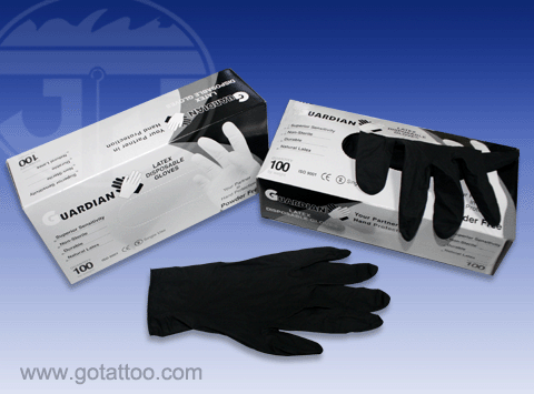 Medical Black Latex Gloves