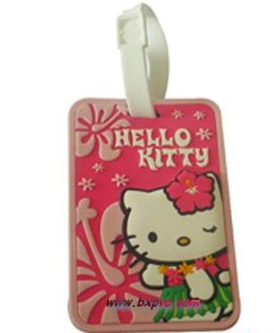 soft pvc luggage tag