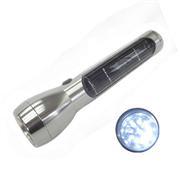 Aluminum 5 LED solar flashlight 