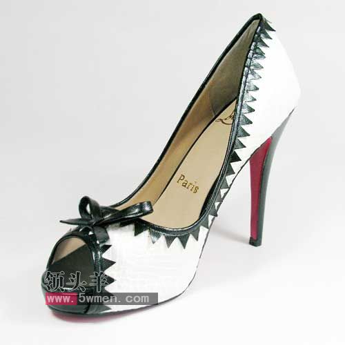 wholesale Christian Louboutin JAWS Ivory/Cream PYTHON 