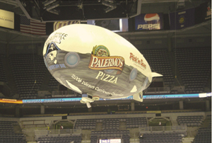 Inflatable indoor blimp