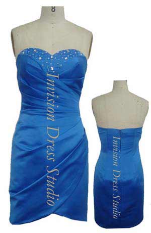 Blue  Evening Dress - Eveningl Dr